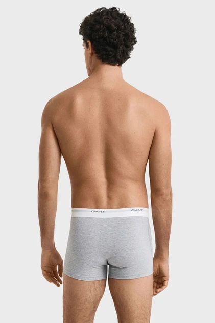 Чоловічі сірі боксери (3 шт) CORE TRUNK 3 PACK Gant S 900003333 - зображення 3