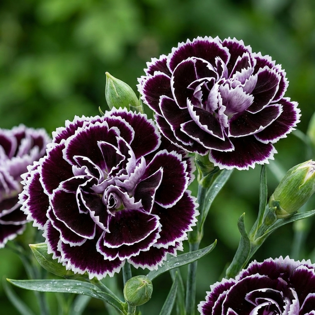 Насіння Гвоздика китайська Геддевіга 'Black & White', Dianthus chinensis 10 шт/уп - зображення 2