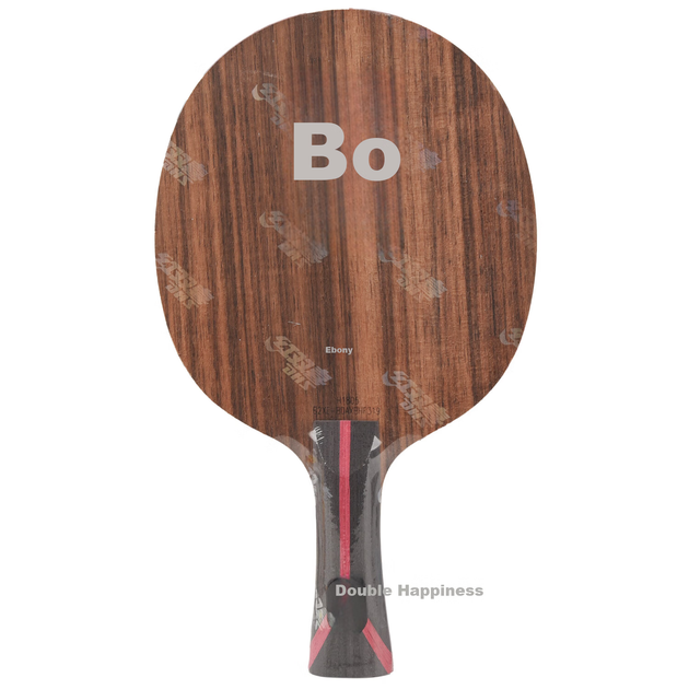 Ракетка для настольного тенниса DHS Hurricane Bo Fang Carbon B2X-E Ebony Carbon, конструкция 968-5, горизонтальная рукоятка FL. - изображение 6