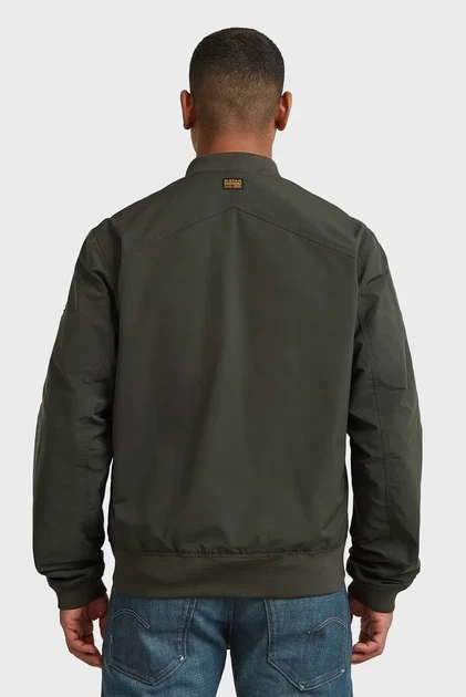 Чоловічий темно-зелений бомбер Unpadded G-Star XL D26127,D908 - изображение 4