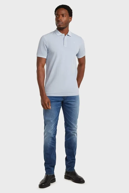 Чоловіче блакитне поло Dunda G-Star M D11595,D756 - Фото 5 Чоловіче блакитне поло Dunda G-Star M D11595,D756 - изображение 5