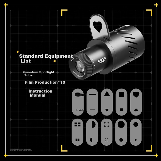 Фотопрожектор Sidande Quantum Light Spotlight Q100C Lite Q40 Q120, заполняющий свет для фотосъемки, выделенный светодиод, оптическая фокусировка, проекция, моделирование, рассеянный свет, телескопический зум. - Фото 5 Фотопрожектор Sidande Quantum Light Spotlight Q100C Lite Q40 Q120, заполняющий свет для фотосъемки, выделенный светодиод, оптическая фокусировка, проекция, моделирование, рассеянный свет, телескопический зум. - изображение 5