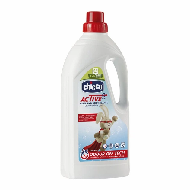 Гель для прання Chicco дитячий Odour Off Tech 27 прань 1500 мл - Фото 2 Гель для прання Chicco дитячий Odour Off Tech 27 прань 1500 мл - зображення 2