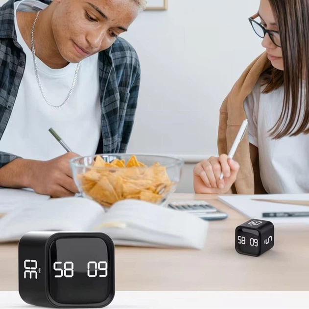 Розумний таймер SULVGO Pomodoro Timer кухонний таймер з обертанням безшумний таймер для навчання - зображення 6