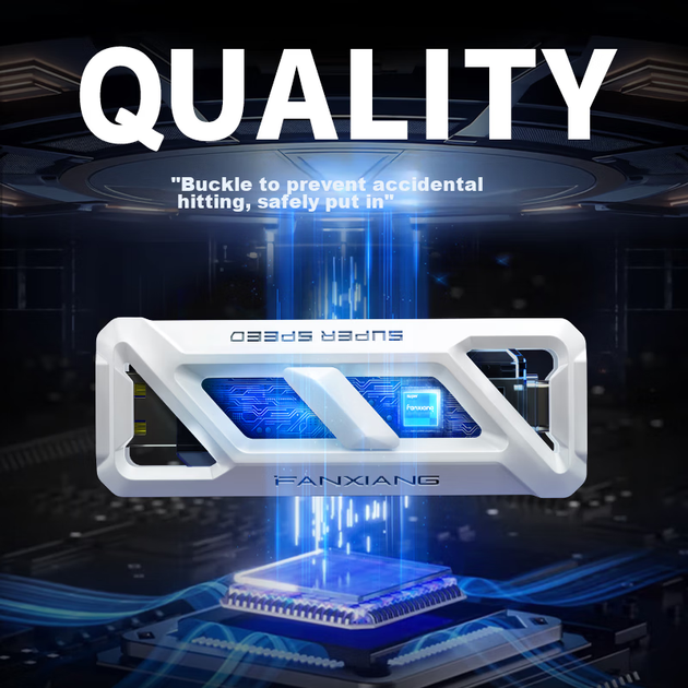 Портативний SSD-флеш-накопичувач FANXIANG 256 ГБ, ємність 2000 МБ/с, USB 3.2/Type-C, сумісний із телефонами та комп'ютерами, для офісного використання, FF958 - зображення 9