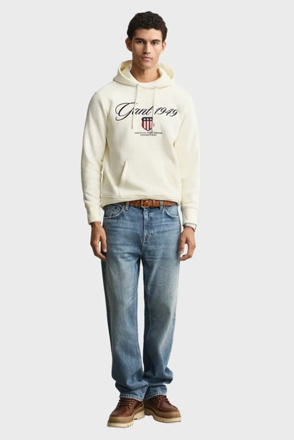 Чоловіче біле худі GRAPHIC Gant S 2067094 - Фото 2 Чоловіче біле худі GRAPHIC Gant S 2067094 - изображение 2