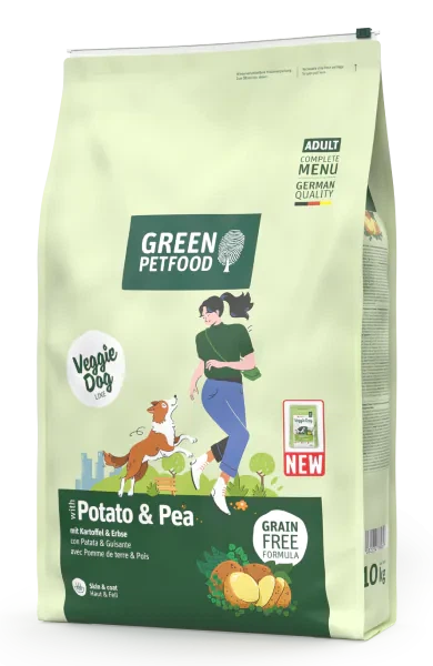 Сухой корм Green Petfood VeggieDog Grainfreee Вегетарианский полноценный корм для взрослого четвероногого друга, не содержащий зерновых 10 кг (89857) - Фото 1 Сухой корм Green Petfood VeggieDog Grainfreee Вегетарианский полноценный корм для взрослого четвероногого друга, не содержащий зерновых 10 кг (89857) - изображение 1