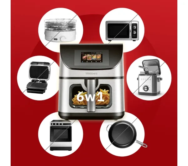 Аерофритюрниця Webber AF938 2200W 8л Мобільний додаток - изображение 4