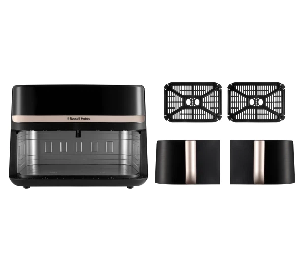 Фритюрниця повітряна Russell Hobbs Satis Fry DualBaske 27680-56 2800Вт 9л - зображення 10