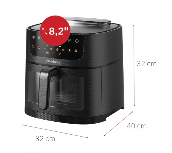 Фритюрниця Webber AF800 1800W 8л Мобільний додаток - Фото 6 Фритюрниця Webber AF800 1800W 8л Мобільний додаток - изображение 6