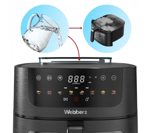 Фритюрниця Webber AF800 1800W 8л Мобільний додаток - Фото 8 Фритюрниця Webber AF800 1800W 8л Мобільний додаток - изображение 8