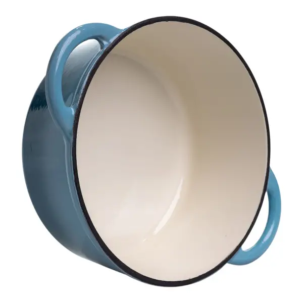 Каструля чавунна емальована 2,5 л, синій(HP-1-14-BLUE)(WB) - изображение 6