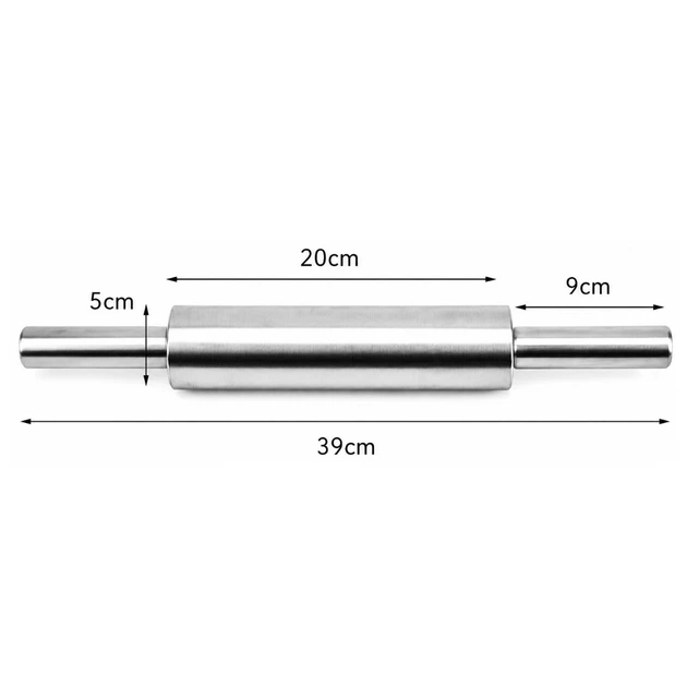 Скалка из нержавеющей стали Rolling Pin с вращающимся валиком 39 х 5 см (R97330-39) - изображение 8