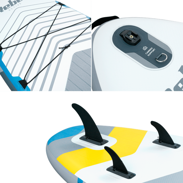 SUP-доска Rebel Active RBA-4507-WH 335×84×15 см до 170 кг White - изображение 6