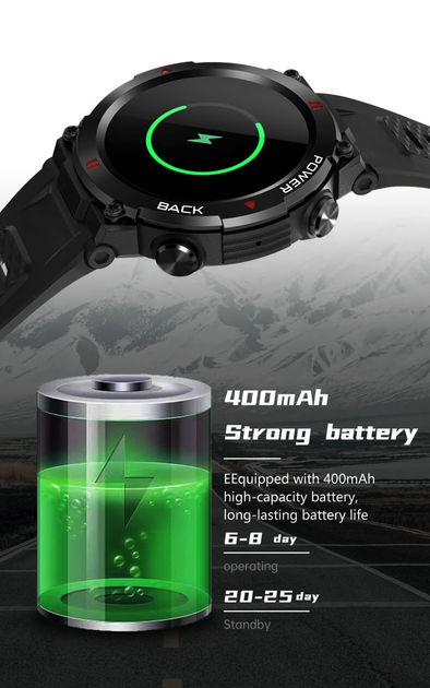 Смарт-часы LEMFO A80 Green (тонометр, пульсометр, кислород в крови, звонки) - изображение 8
