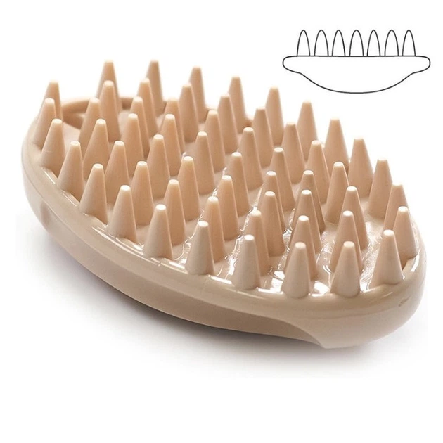 Щетка для собак и котов DoggyMan Rubber Brush Mini, 10.5 см - изображение 4