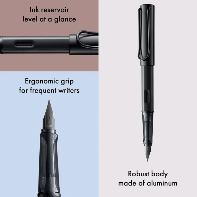 Ручка чорнильна LAMY AL-star EF black синє чорнило (4000522) - зображення 5