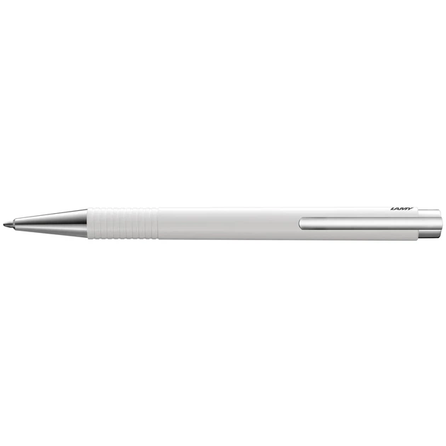 Ручка кулькова LAMY logo M+ біла стрижень M16 синій (4030229) - Фото 3 Ручка кулькова LAMY logo M+ біла стрижень M16 синій (4030229) - изображение 3