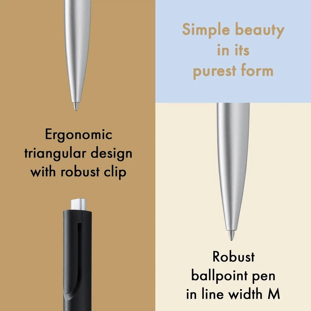 Ручка кулькова LAMY noto чорна M16 чорний стрижень (4001005) - Фото 5 Ручка кулькова LAMY noto чорна M16 чорний стрижень (4001005) - изображение 5