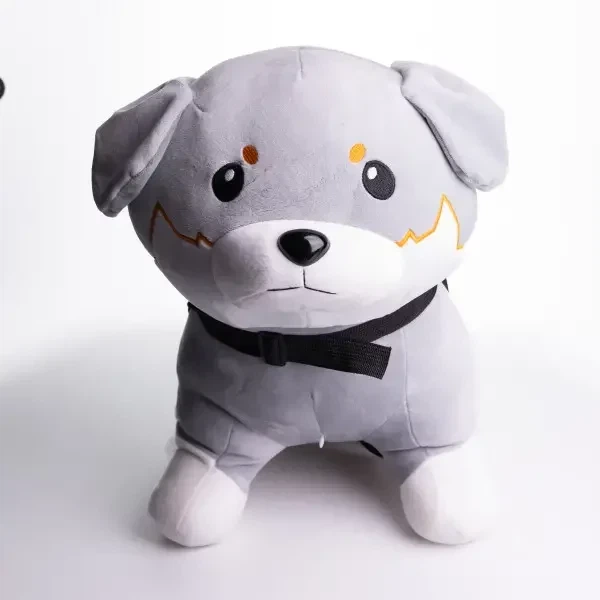 Игрушка-Подушка Пес Патрон с пледом 110х140 см плюш серый - Фото 4 Игрушка-Подушка Пес Патрон с пледом 110х140 см плюш серый - изображение 4