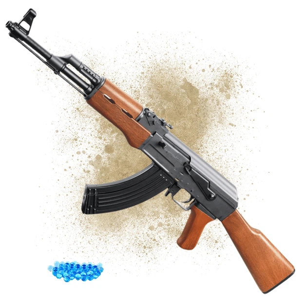 Гелевий автомат AK-47 CYMA BlowBack 87х1,5 см чорний армований нейлон - Фото 1 Гелевий автомат AK-47 CYMA BlowBack 87х1,5 см чорний армований нейлон - зображення 1