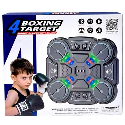 Электронный музыкальный бокс YG Toys Boxing Target для тренировки реакции и координации 6-8 лет черный - Фото 2 Электронный музыкальный бокс YG Toys Boxing Target для тренировки реакции и координации 6-8 лет черный - изображение 2