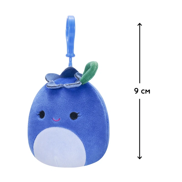 М'яка іграшка Squishmallows Чорниця Блубі 9 см Плюш Чорний - зображення 2