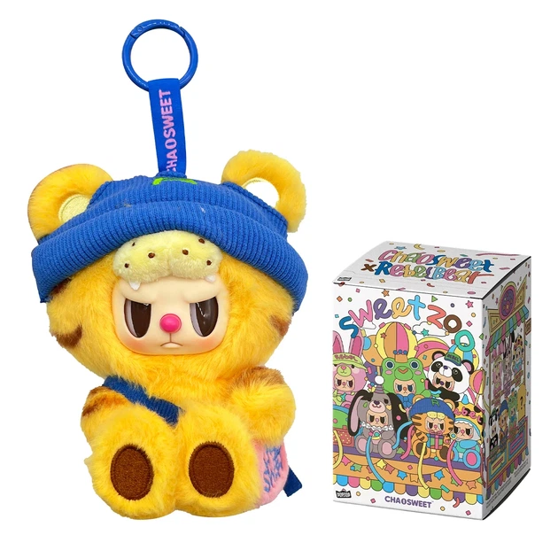 Мягкая игрушка Rebel Bear 15 см плюш разноцветный с кольцом POP TOP серия Sweet Zoo - Фото 1 Мягкая игрушка Rebel Bear 15 см плюш разноцветный с кольцом POP TOP серия Sweet Zoo - изображение 1