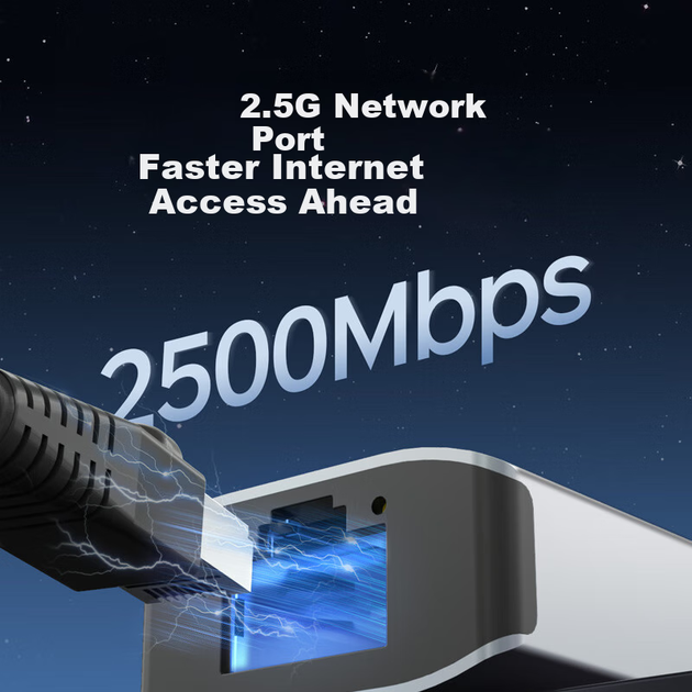 Док-станція Acer Type-C/USB на Ethernet 2.5G 10Гбіт/с для ноутбуків та ПК - зображення 5