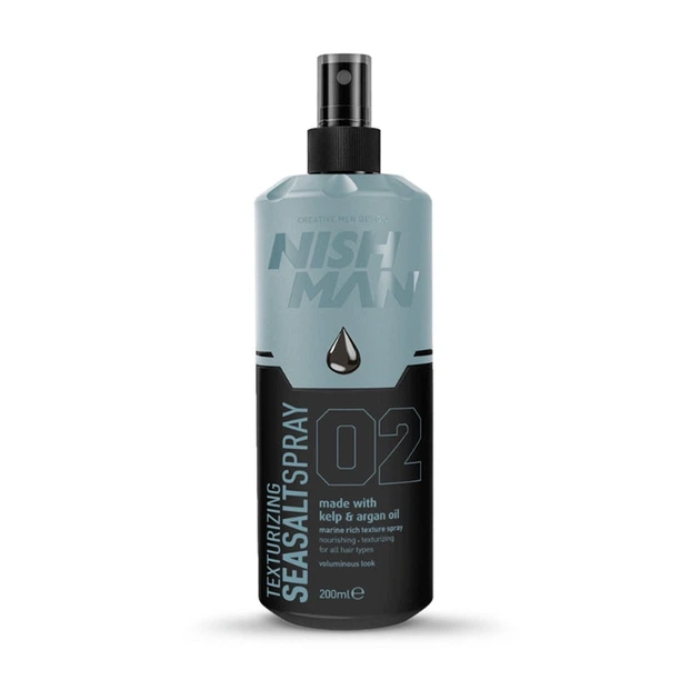 Солевой спрей для стилизации волос Nishman Texturizing Sea Salt Spray 02 200 мл - Фото 1 Солевой спрей для стилизации волос Nishman Texturizing Sea Salt Spray 02 200 мл - изображение 1