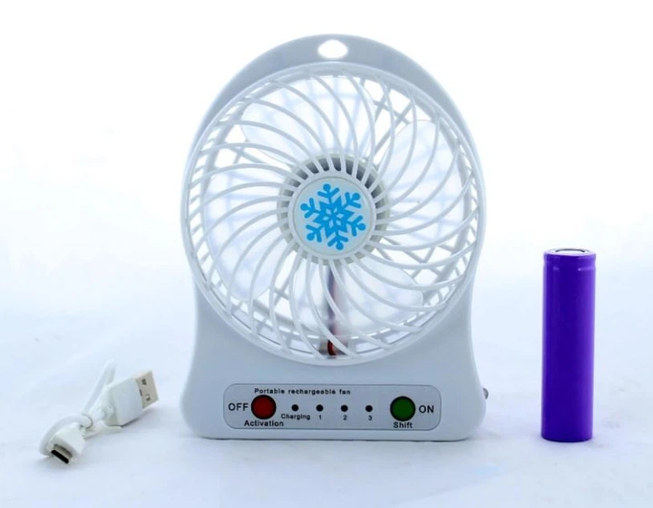 Мини вентилятор mini fan XSFS-01 с аккумулятором 18650 - изображение 6