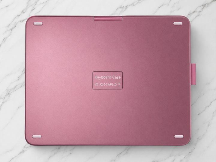 Чохол-клавіатура CM-01 Wireless Keyboard для iPad рожево-золотий Bluetooth QWERTZ з тачпадом та підсвічуванням - изображение 7