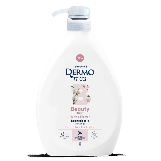 Гель для душу DermoMed White Flower Beauty Білі квіти 1 л