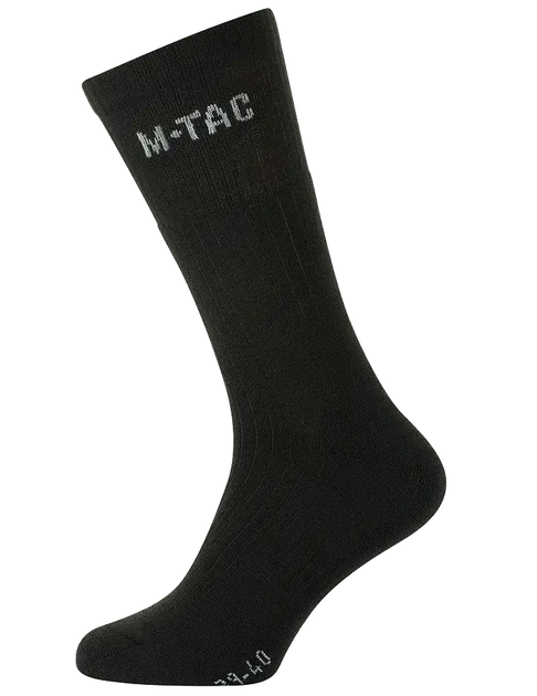 Термоактивные носки 40% мериносовая шерсть зимние 44-46 черные M-Tac LS-1457 - зображення 3