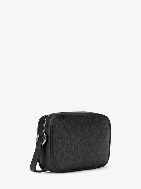 Сумка Michael Kors Jet Set Travel Small Signature Logo Camera Crossbody Bag, чорна - изображение 4