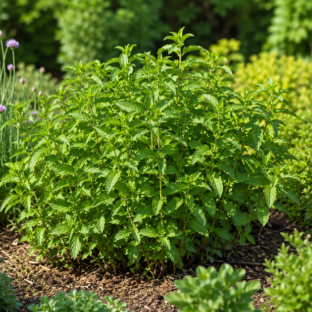 Мята садовая колосистая Mentha spicata, ароматный саженец в контейнере - изображение 7