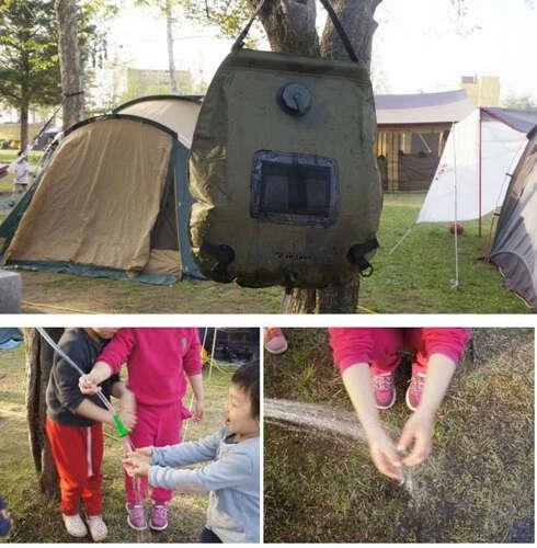 Душ туристический солнечный Trizand 23495, 20 л, с термометром, портативный, для кемпинга и дачи - изображение 2