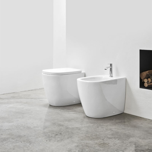 Підлогове біде NIC DESIGN OVVIO, білий, напівкругла - Фото 4 Підлогове біде NIC DESIGN OVVIO, білий, напівкругла - изображение 4