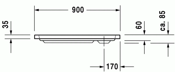 Душовий піддон DURAVIT D-CODE 720102000000000, квадратна, акрил - изображение 3