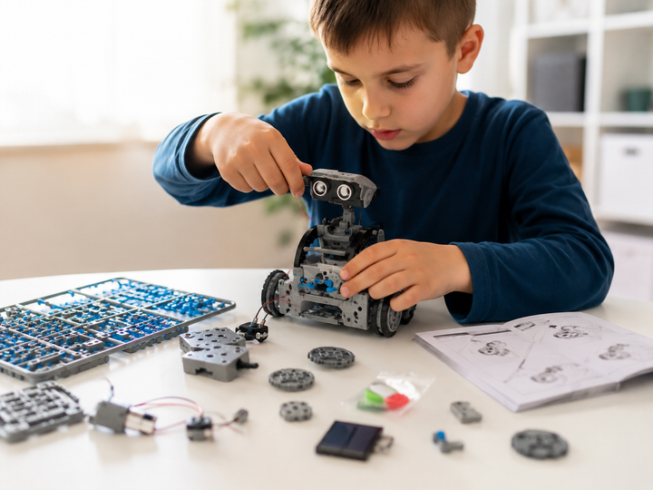Конструктор STEM Solar Robot Kit робот на сонячній батареї 12 в 1 навчальний набір робототехніки 190 деталей - изображение 6