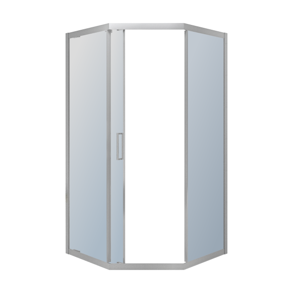 Душова кабіна IMPRESE SCALA s09806059GR, п'ятикутна, скло, алюміній - зображення 3