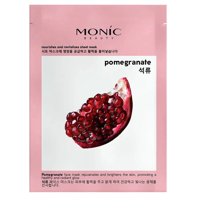Тканевая маска Monic Beauty с экстрактом граната, 25 мл ( 5061010291715 ) - Фото 1 Тканевая маска Monic Beauty с экстрактом граната, 25 мл ( 5061010291715 ) - изображение 1