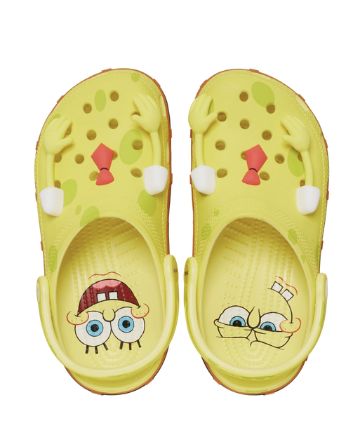 Кроксы Губка Боб, Crocs x SpongeBob в жёлтом цвете, унисекс (38–39). - изображение 2