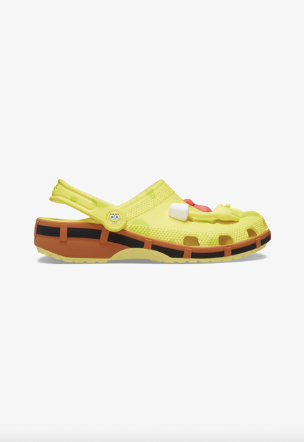 Кроксы Губка Боб, Crocs x SpongeBob в жёлтом цвете, унисекс (38–39). - изображение 3