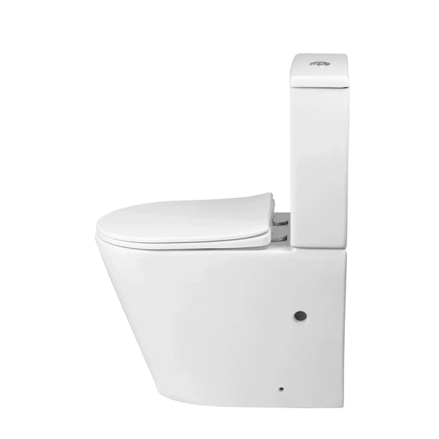 Унітаз компакт Oleo TRN HL 820x375x620 мм кераміка білий - зображення 3