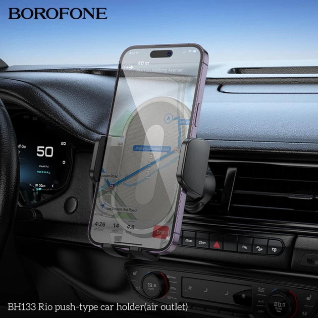 Автотримач Borofone BH133 (чорний) - Фото 5 Автотримач Borofone BH133 (чорний) - изображение 5