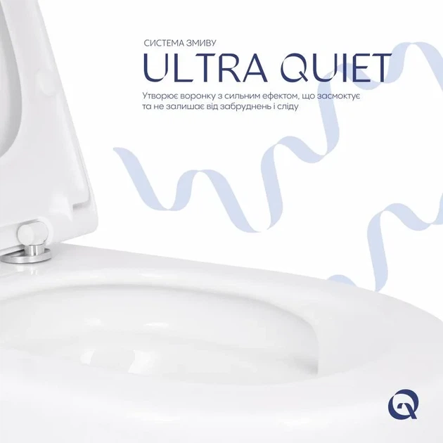 Підвісний унітаз Qtap Robin ML 520x365x365 мм кераміка Білий Soft-close - зображення 5