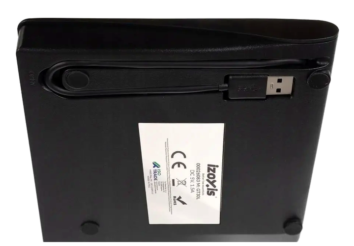 Внешний DVD-привод USB 3.0 для чтения записи дисков 26083 черный IZOXIS LS-2855 - изображение 6
