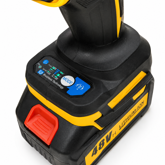 Гайковерт Krafftec PRO 1500 Нм 48V жовтий - зображення 6