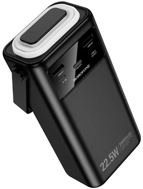 Внешний аккумулятор BOROFONE BJ65 High 22.5W+PD20W+four-cables power bank(30000mAh) Black - Фото 3 Внешний аккумулятор BOROFONE BJ65 High 22.5W+PD20W+four-cables power bank(30000mAh) Black - изображение 3